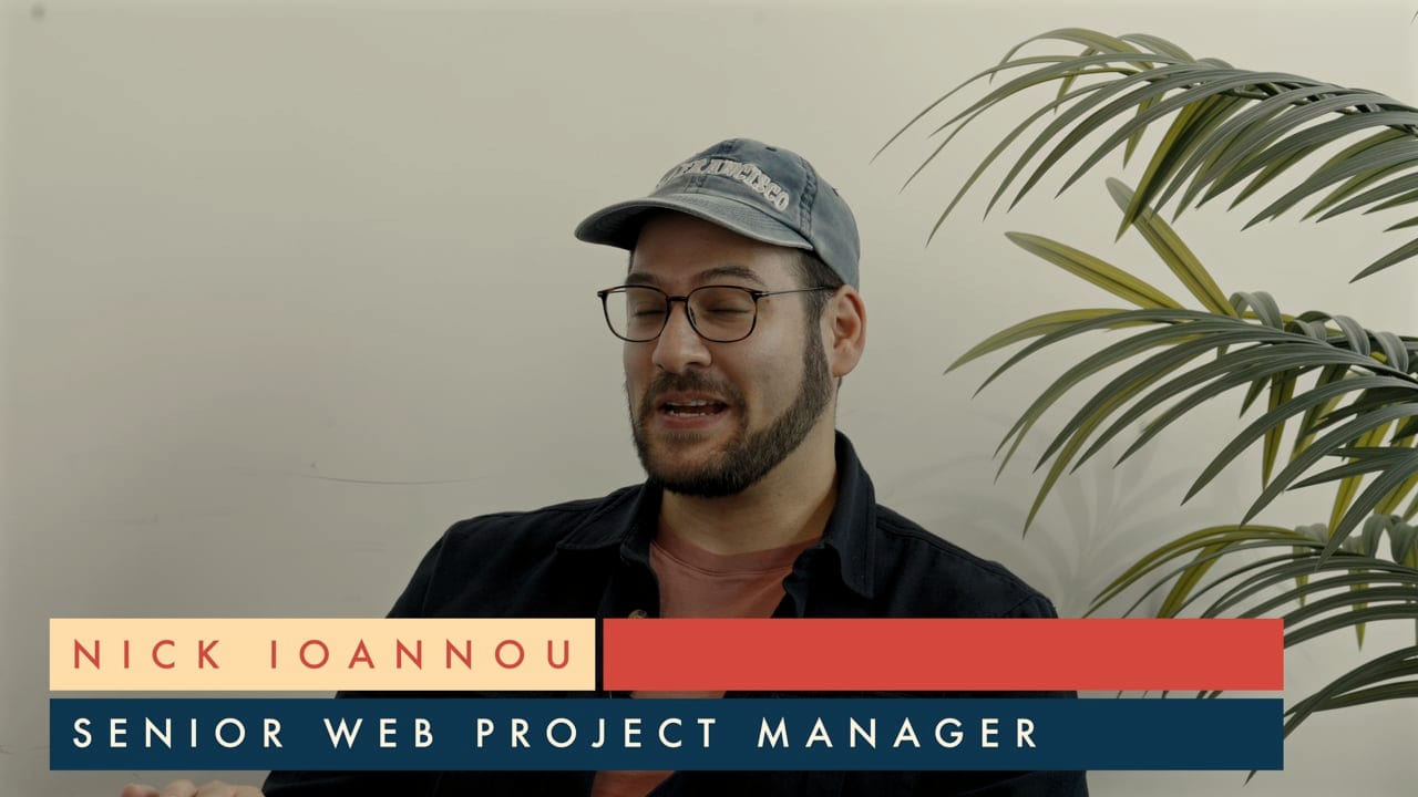 Nick Ioannou in their 21 Degrees recruitment film.