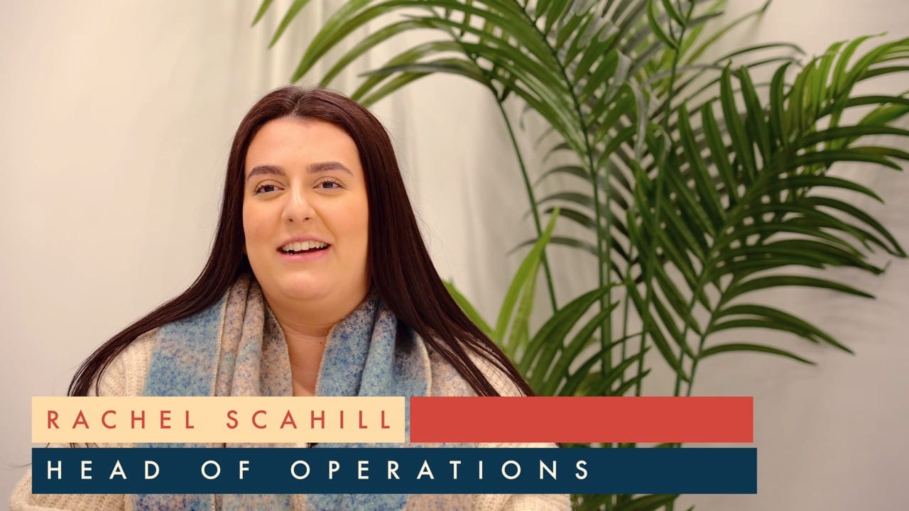 Rachel Scahill in their 21 Degrees recruitment film.