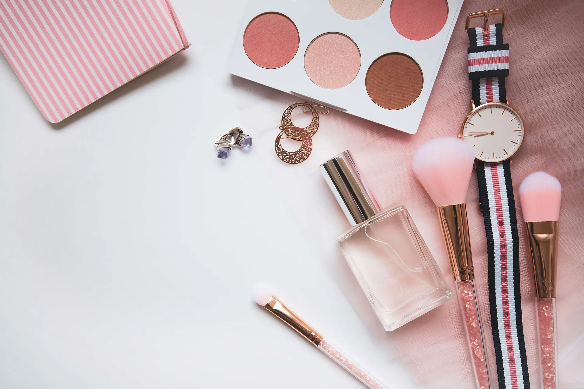 Beauty-industry flatlay, Annabelle Charles Associates case study image.