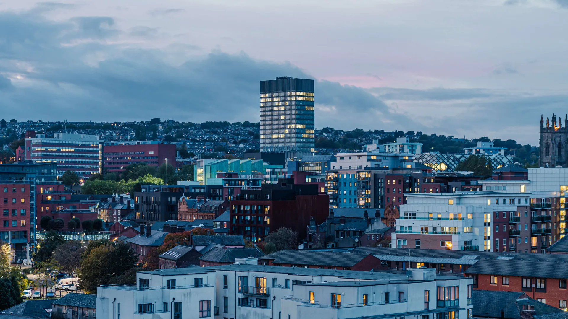 Sheffield city architecture, BAM Construction case study image.
