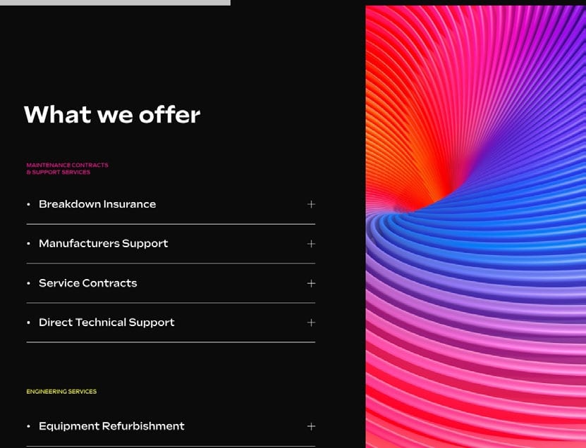 Dennison Group services page, What We Offer.