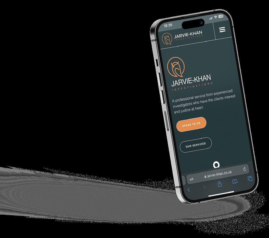 Jarvie-Khan get in touch screen on a phone.