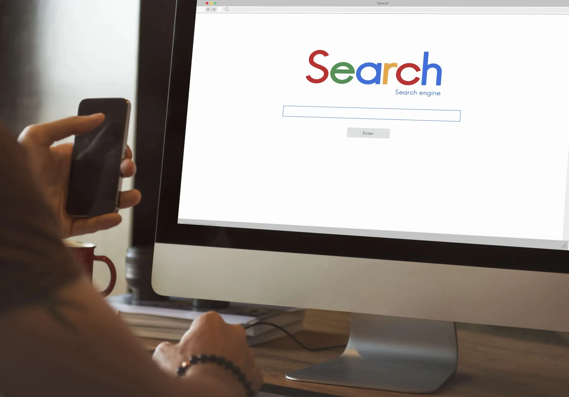 Online search concept image, From Launch to Page One case study image.