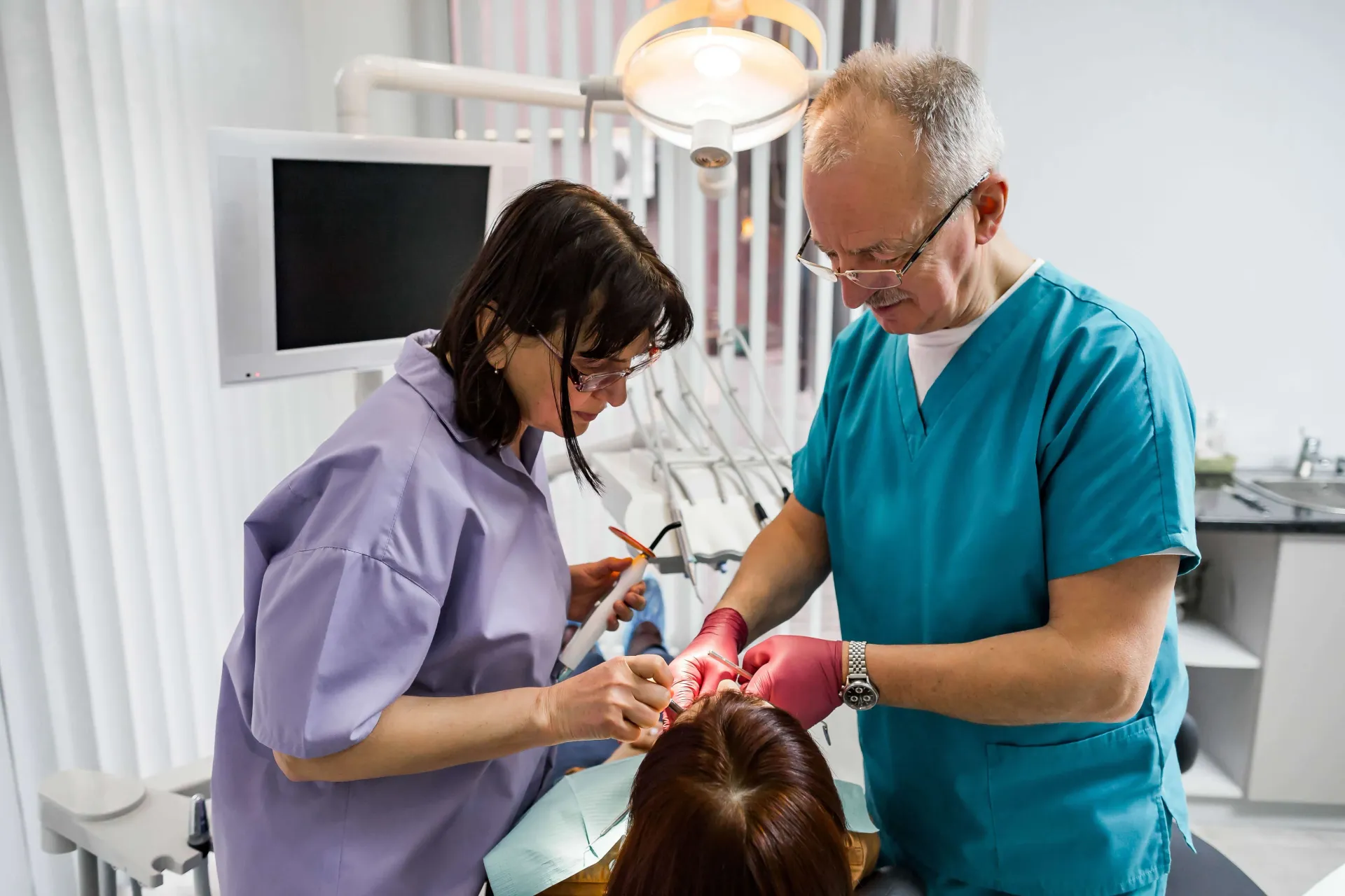 A dental team in a Yorkshire practice, Target Dental case study image.