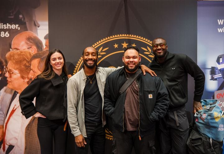 The 21 Degrees team at an industry event.