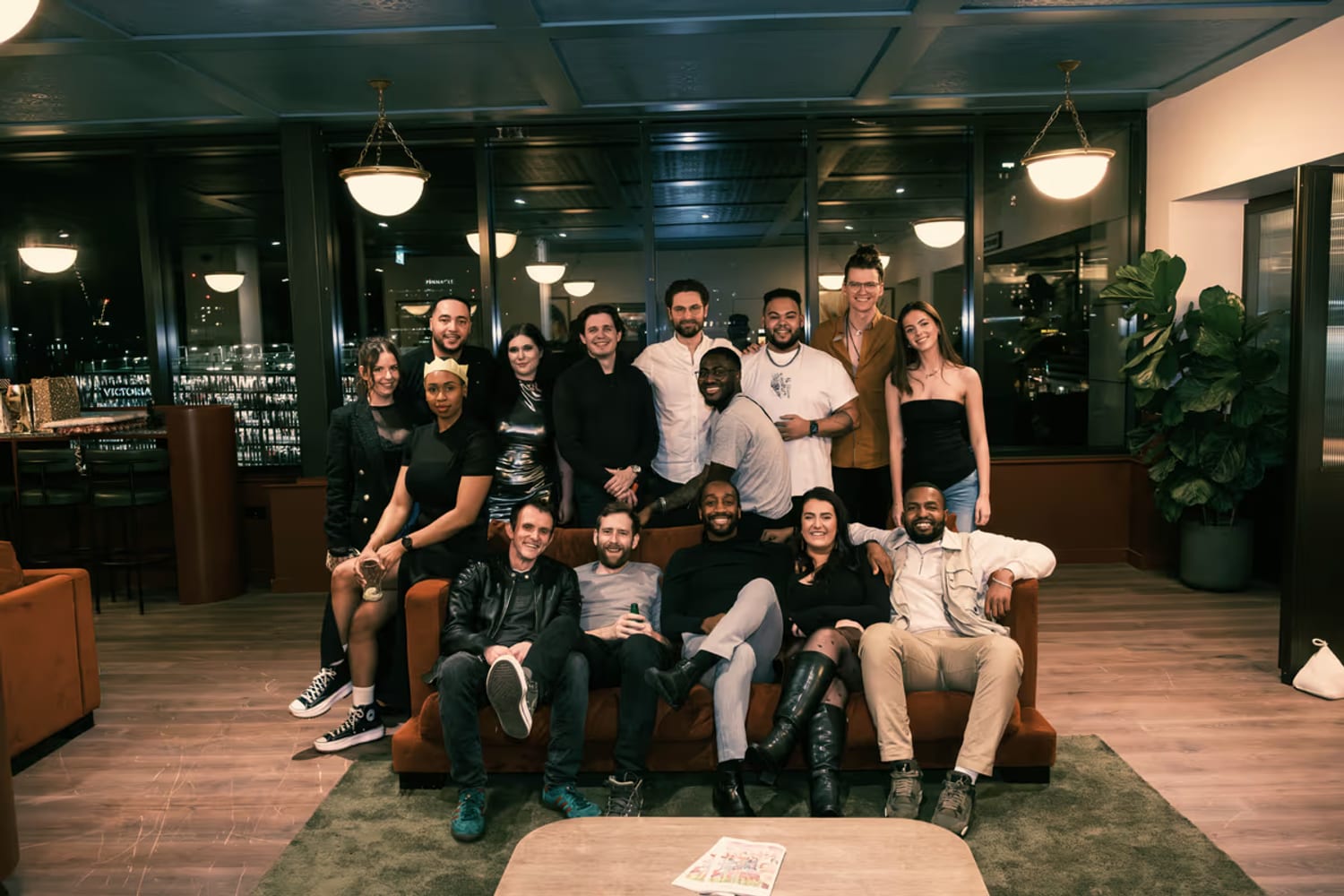 The 21 Degrees Digital team together at a social.
