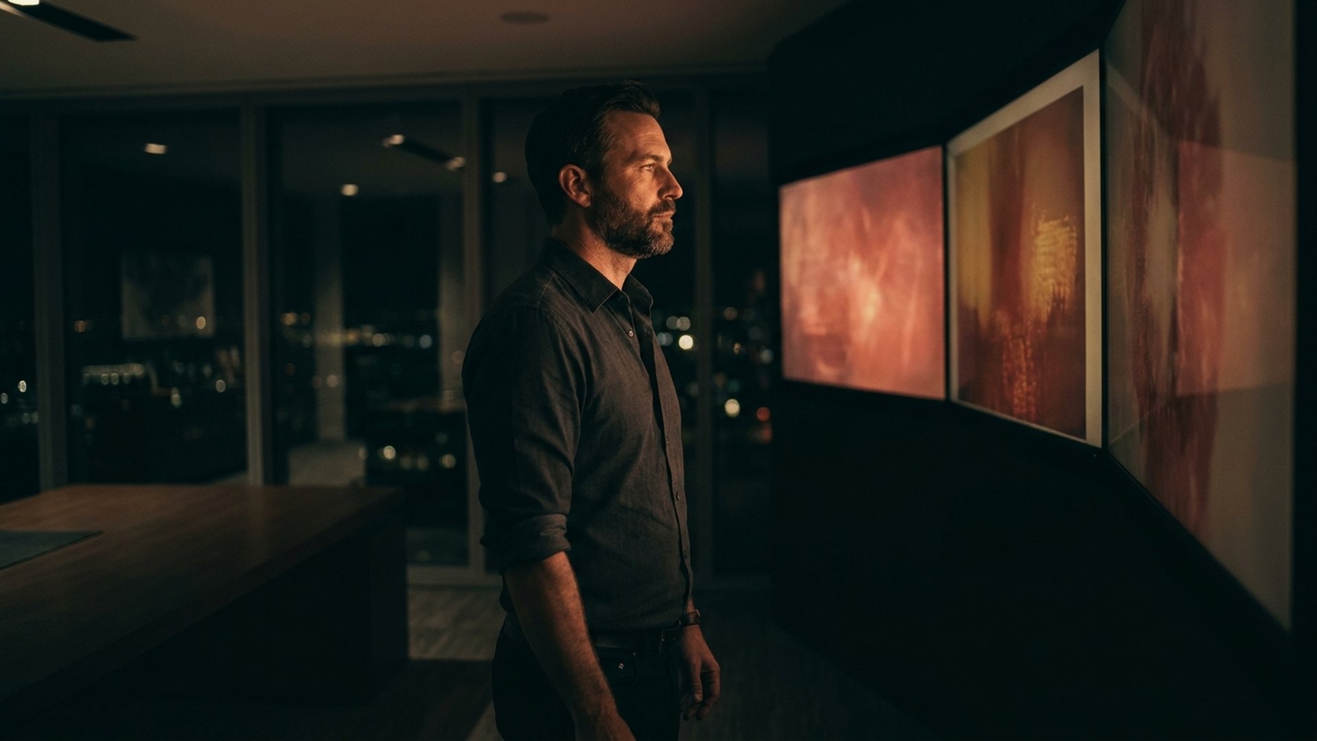 A digital transformation strategist reviewing customer-journey dashboards on screen